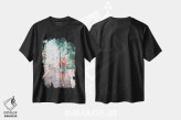 تیشرت مشکی طرح دار فرشته مقرب مونمارتر، دکور معاصر اثر ایزابل ماهه | فروشگاه ایماژ
