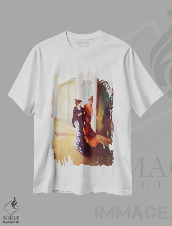 تیشرت سفید طرح دار سوئیاناس، هنر فاخر معاصر اثر ایزابل ماهه | immage.ir