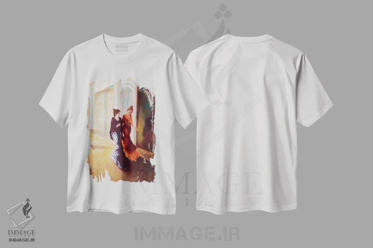 تیشرت سفید طرح دار سوئیاناس، هنر فاخر معاصر اثر ایزابل ماهه | immage.ir