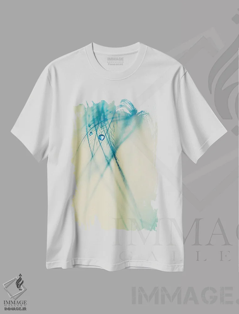 تیشرت سفید طرح دار اشک فرشته اثر اینگرید بدوز | immage.ir