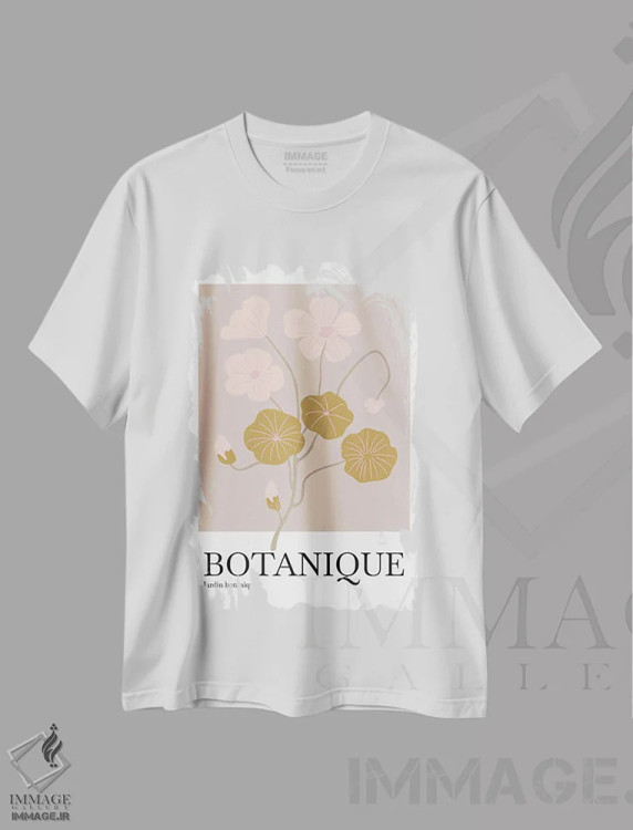 تیشرت سفید طرح دار باغ گیاه شناسی I، هنر دیجیتال اثر اینکادو | immage.ir