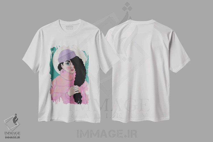 تیشرت سفید طرح دار ماه در عقرب، مدیوم اثر ایرینا پانِدوا | فروشگاه ایماژ