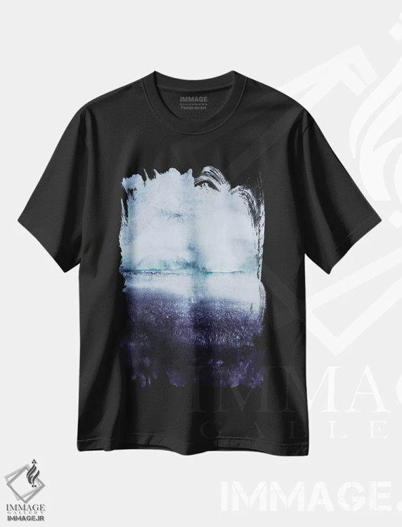 تیشرت مشکی طرح دار جهت شمال اثر آیریس لینهارت | immage.ir