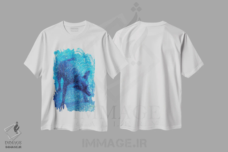 تیشرت سفید طرح دار سرزنده، هنر فاخر معاصر اثر آیریس اسکات | immage.ir