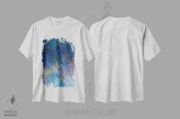 تیشرت سفید طرح دار DC 032 اثر آیریس اسکات ابسترکتز | فروشگاه ایماژ