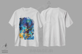 تیشرت سفید طرح دار DC 051 اثر آیریس اسکات ابسترکتز | فروشگاه ایماژ