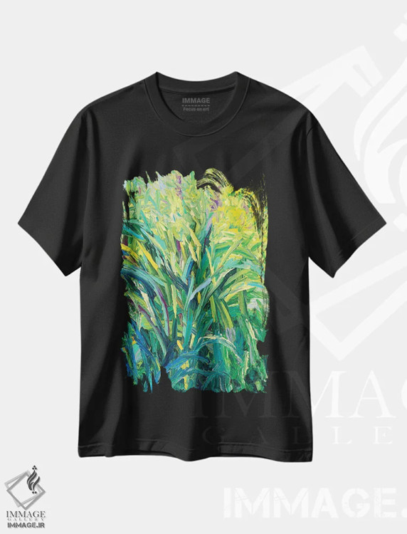 تیشرت مشکی طرح دار GM 058، آبستره اثر آیریس اسکات ابسترکتز | فروشگاه ایماژ