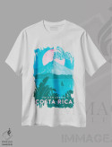 تیشرت سفید طرح دار کاستاریکا-آرنال، تزئینی اثر میسی ایمز | فروشگاه ایماژ