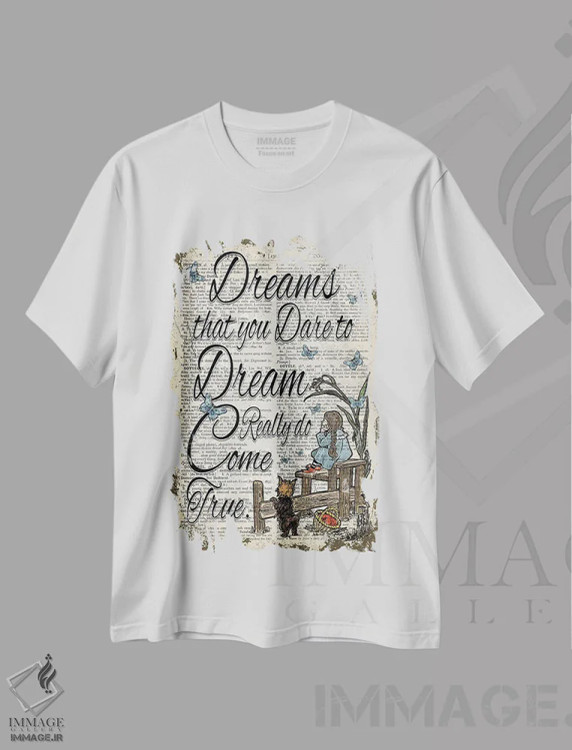 تیشرت سفید طرح دار جادوگر شهر اُز "رؤیا"، هنر دیجیتال اثر این د فریم شاپ | فروشگاه ایماژ