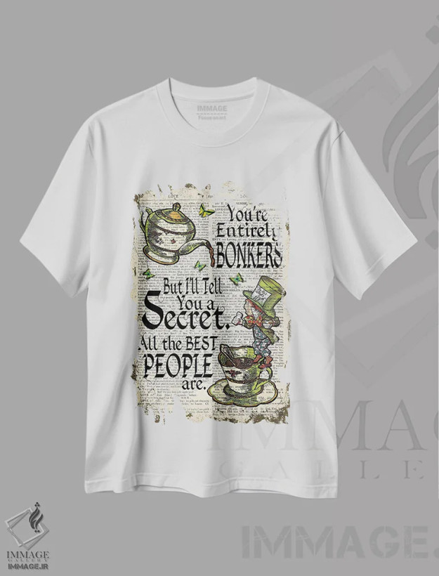 تیشرت سفید طرح دار آثار این د فریم شاپ - immage.ir