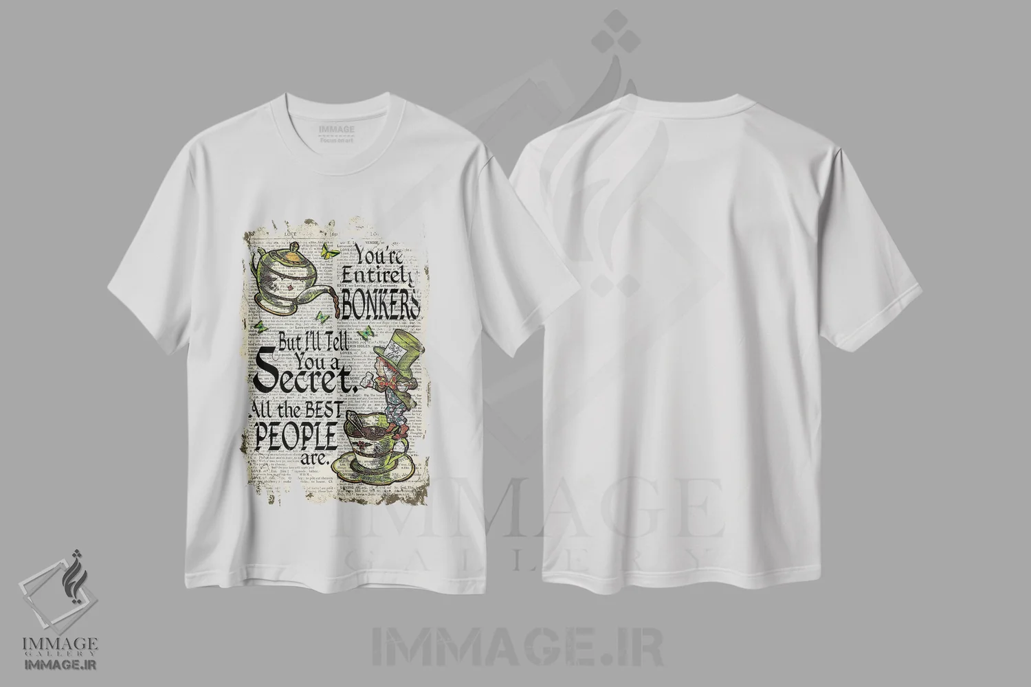 تیشرت سفید طرح دار آثار این د فریم شاپ - immage.ir
