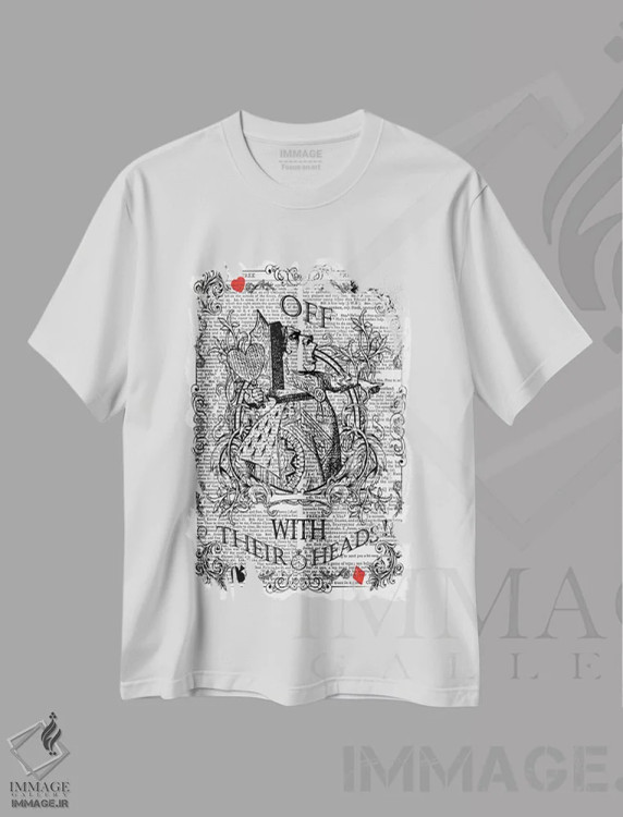 تیشرت سفید طرح دار آثار این د فریم شاپ - فروشگاه ایماژ