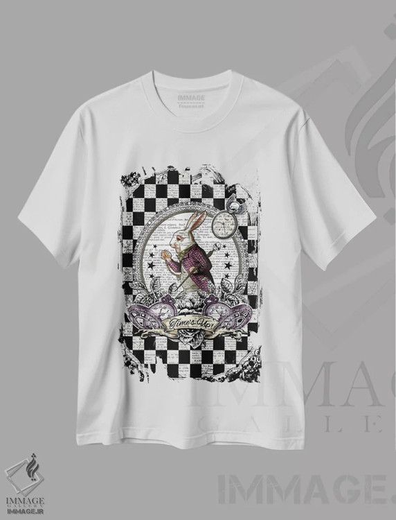 تیشرت سفید طرح دار آثار این د فریم شاپ - immage.ir