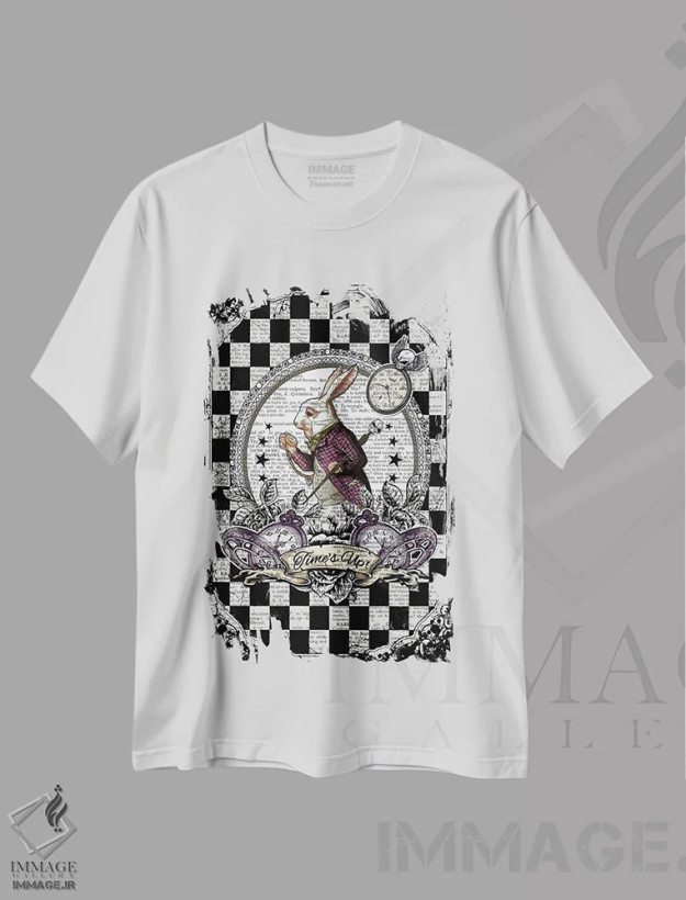 تیشرت سفید طرح دار آثار این د فریم شاپ - immage.ir