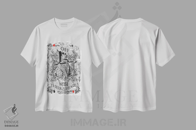 تیشرت سفید طرح دار آثار این د فریم شاپ - فروشگاه ایماژ