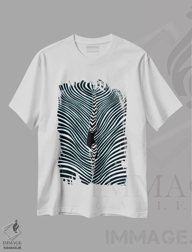 تیشرت سفید طرح دار غواصی I، دکور ساحلی اثر ابراهیم اونال | فروشگاه ایماژ
