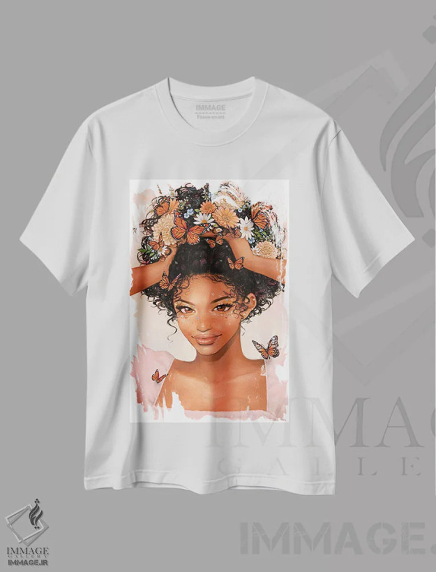 تیشرت سفید طرح دار گلخانه جادوگر، هنر دیجیتال اثر آیوی دولامور | فروشگاه ایماژ