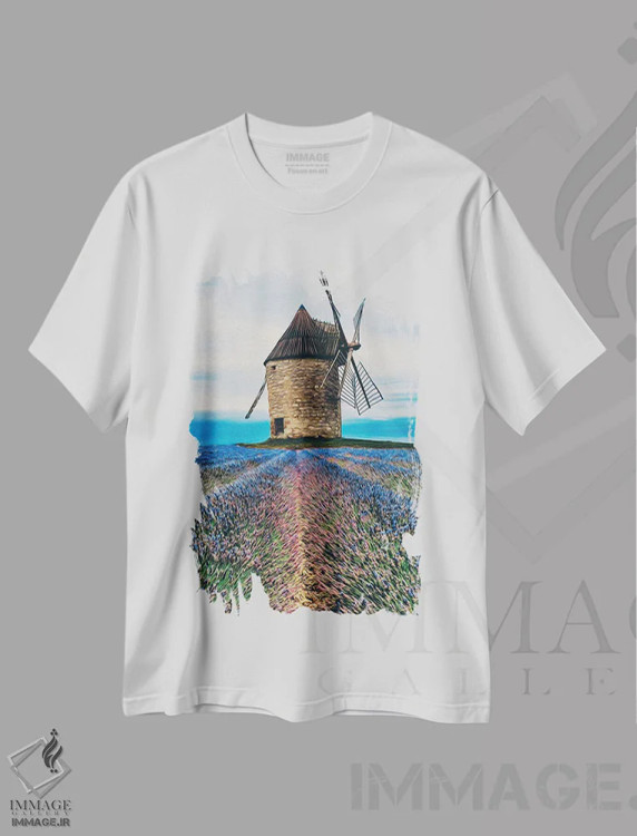 تیشرت سفید طرح دار آثار ایوجنیا بیدیوک - immage.ir