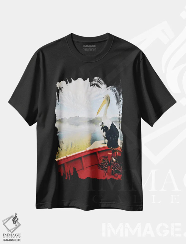 تیشرت مشکی طرح دار آثار ایوجنیا بیدیوک - immage.ir