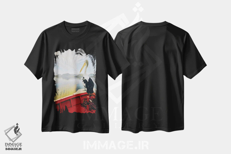 تیشرت مشکی طرح دار آثار ایوجنیا بیدیوک - immage.ir