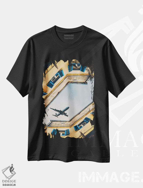 تیشرت مشکی طرح دار آثار ایوجنیا بیدیوک - فروشگاه ایماژ