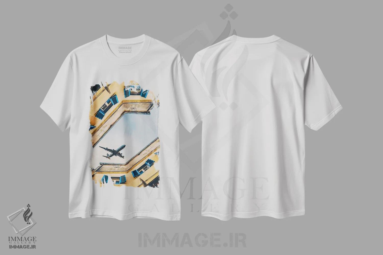 تیشرت سفید طرح دار آثار ایوجنیا بیدیوک - immage.ir