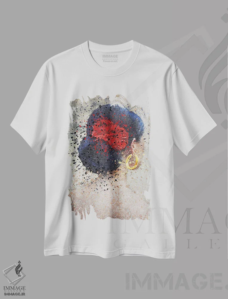 تیشرت سفید طرح دار کولی، دکور معاصر اثر ایوجنیا بیدیوک | immage.ir