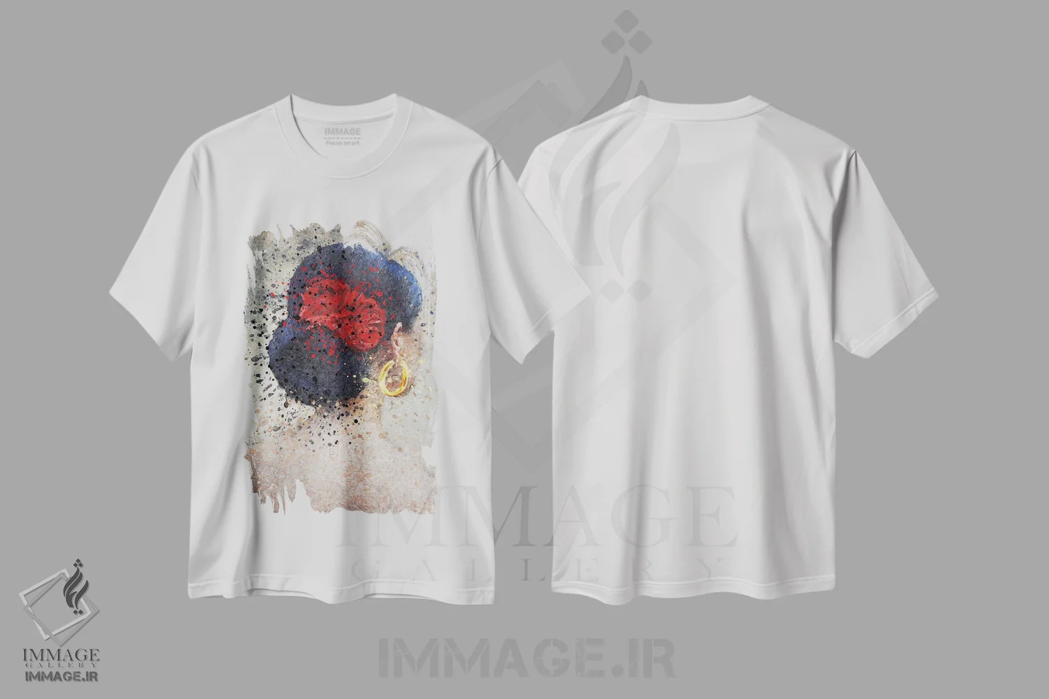 تیشرت سفید طرح دار کولی، دکور معاصر اثر ایوجنیا بیدیوک | immage.ir