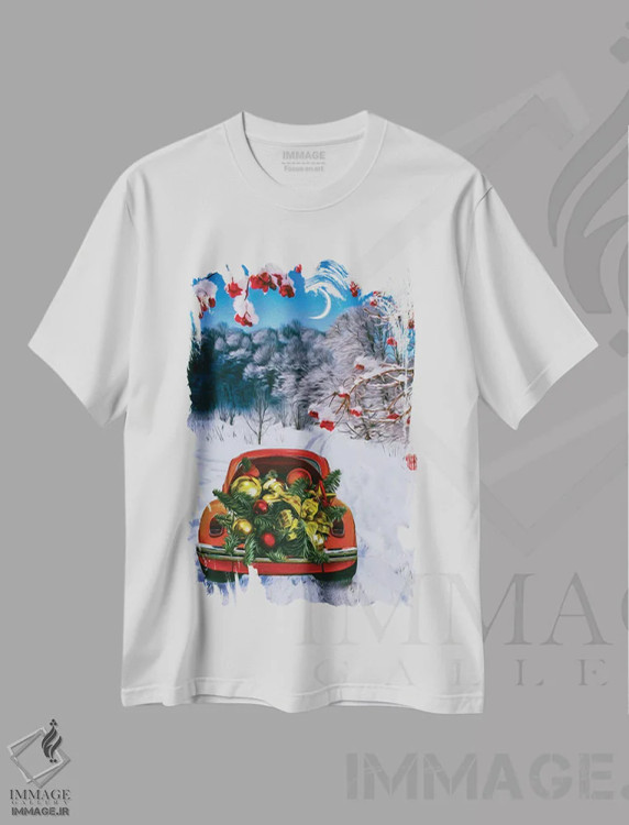 تیشرت سفید طرح دار آثار ایوجنیا بیدیوک - immage.ir