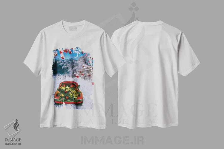 تیشرت سفید طرح دار آثار ایوجنیا بیدیوک - immage.ir