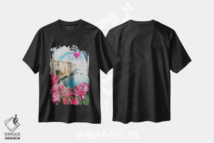 تیشرت مشکی طرح دار آثار ایوجنیا بیدیوک - immage.ir