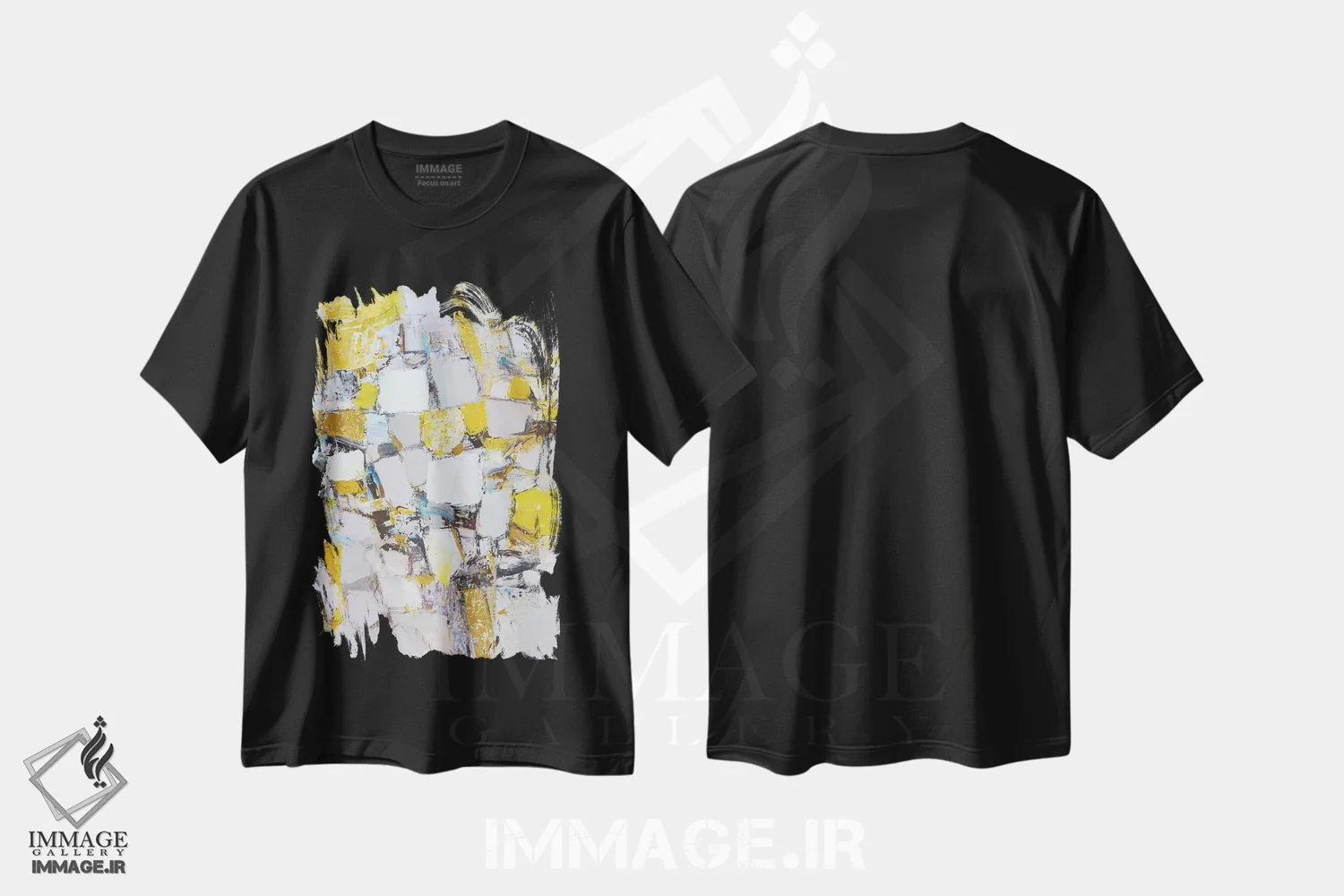 تیشرت مشکی طرح دار بازی مورد علاقه II اثر ایرینا کاستسووا | فروشگاه ایماژ