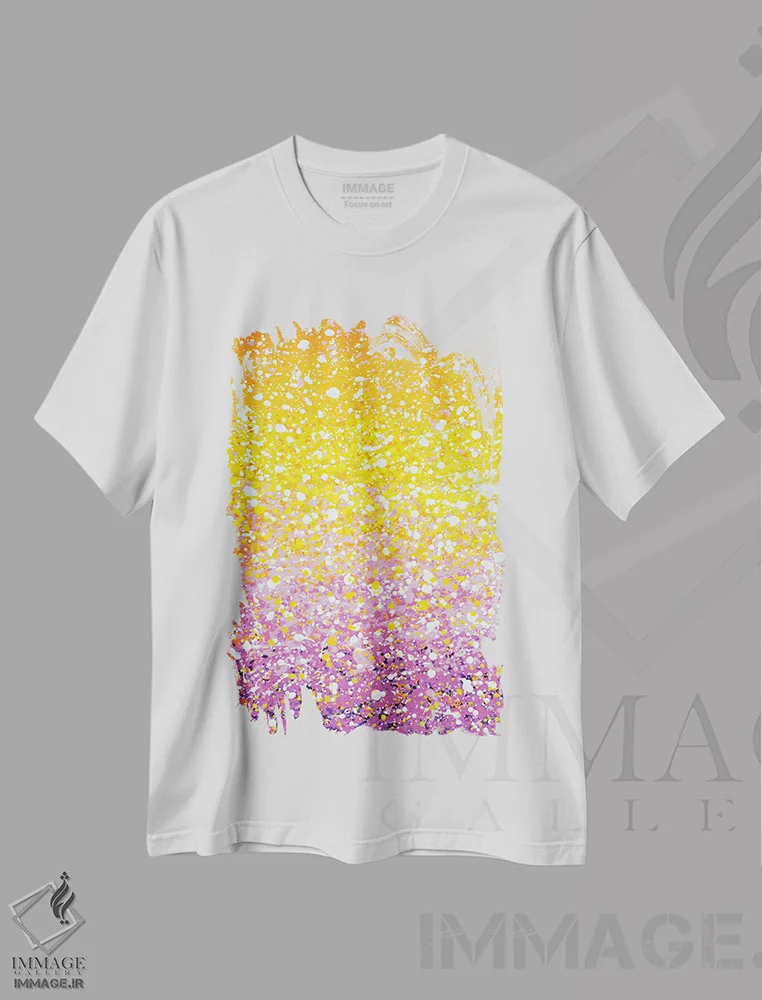 تیشرت سفید طرح دار عشق ۲ اثر ایرینا کاستسووا | فروشگاه ایماژ