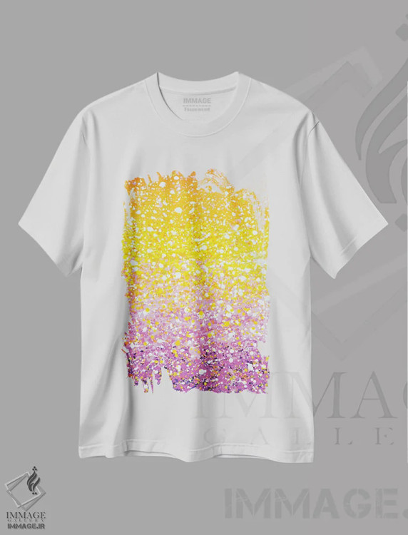 تیشرت سفید طرح دار عشق ۲ اثر ایرینا کاستسووا | فروشگاه ایماژ