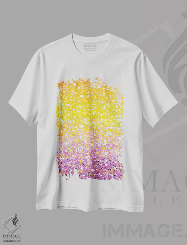تیشرت سفید طرح دار عشق ۲ اثر ایرینا کاستسووا | فروشگاه ایماژ