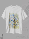 تیشرت سفید طرح دار دسته گل抽象ی، دکور معاصر اثر ایرینا کاستسووا | immage.ir