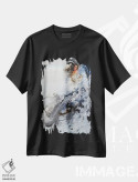 تیشرت مشکی طرح دار رقاص، دکور معاصر اثر ایگور ژوک | فروشگاه ایماژ