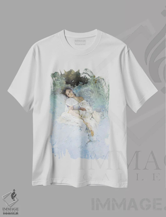 تیشرت سفید طرح دار خواندن، دکور معاصر اثر ایگور ژوک | immage.ir