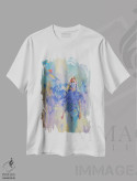 تیشرت سفید طرح دار پیاده روی ایمن، آبستره اثر ایگور ژوک | فروشگاه ایماژ