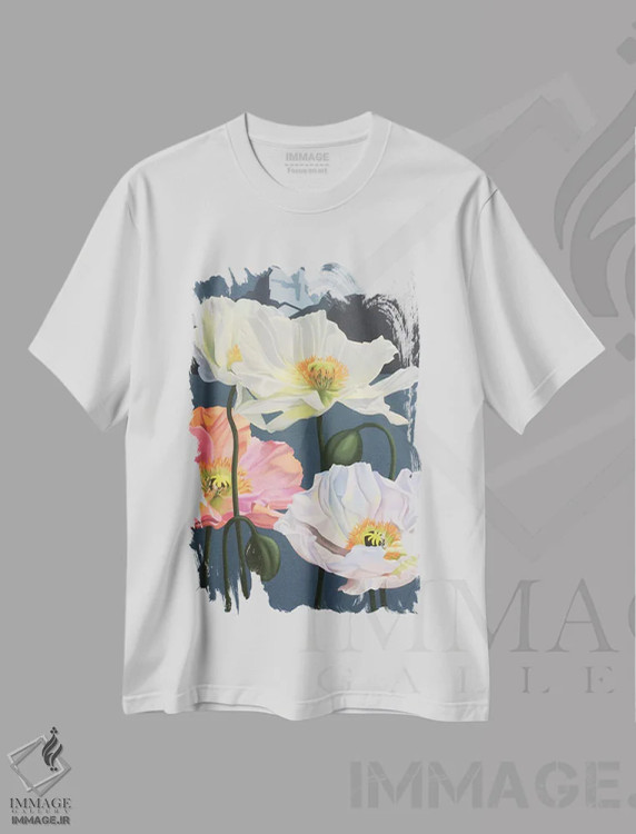 تیشرت سفید طرح دار ریویرای مونترو، دکور معاصر اثر ایلدزه اوس | immage.ir