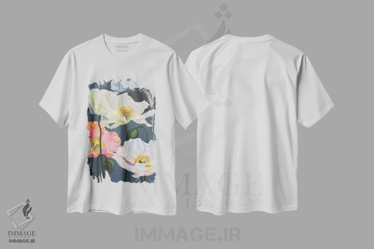 تیشرت سفید طرح دار ریویرای مونترو، دکور معاصر اثر ایلدزه اوس | immage.ir