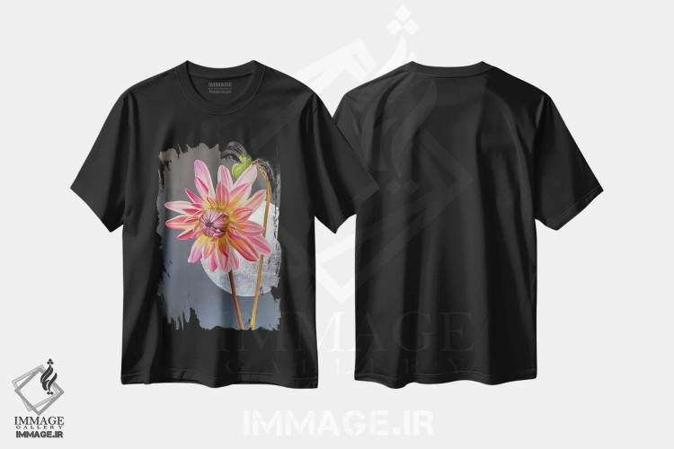تیشرت مشکی طرح دار ملکه پاییز، دکور معاصر اثر ایلدزه اوس | immage.ir
