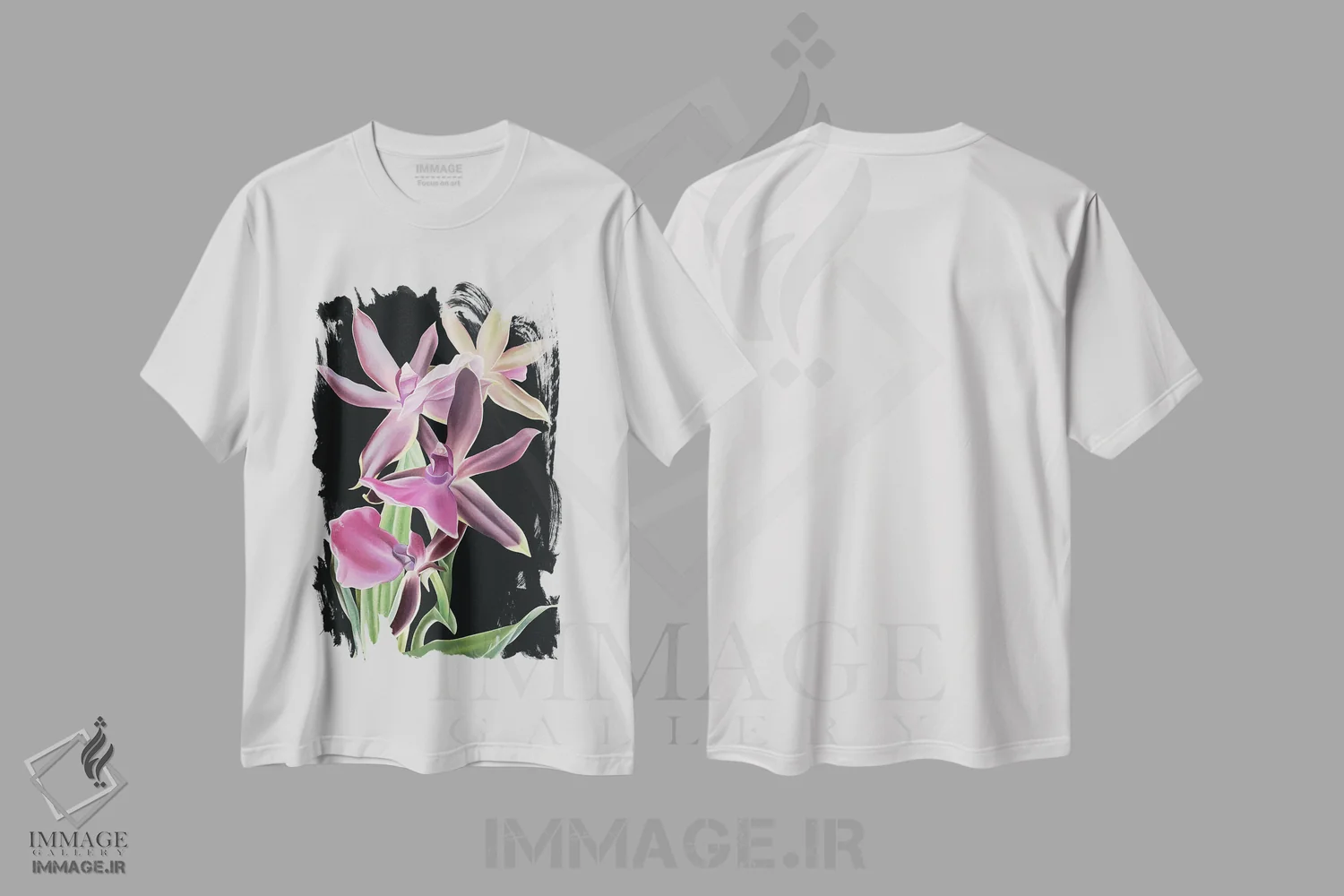 تیشرت سفید طرح دار مخمل سلطنتی، دکور معاصر اثر ایلدزه اوس | immage.ir