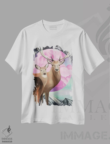 تیشرت سفید طرح دار آوردن جادو، دکور معاصر اثر ایلدزه اوس | فروشگاه ایماژ