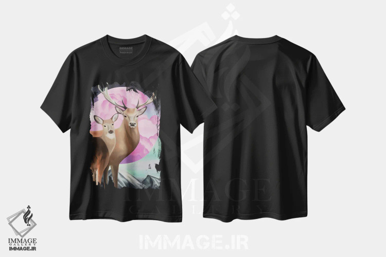 تیشرت مشکی طرح دار آوردن جادو، دکور معاصر اثر ایلدزه اوس | immage.ir