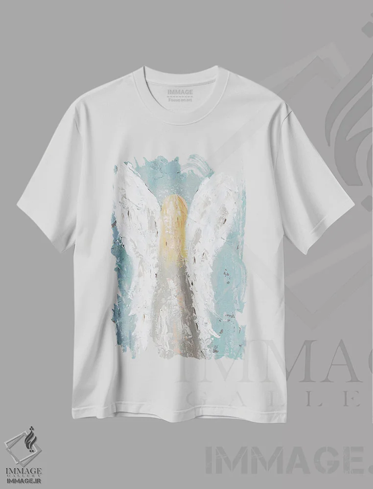 تیشرت سفید طرح دار فرشته پری I، دکور تعطیلات اثر جید رینولدز | immage.ir