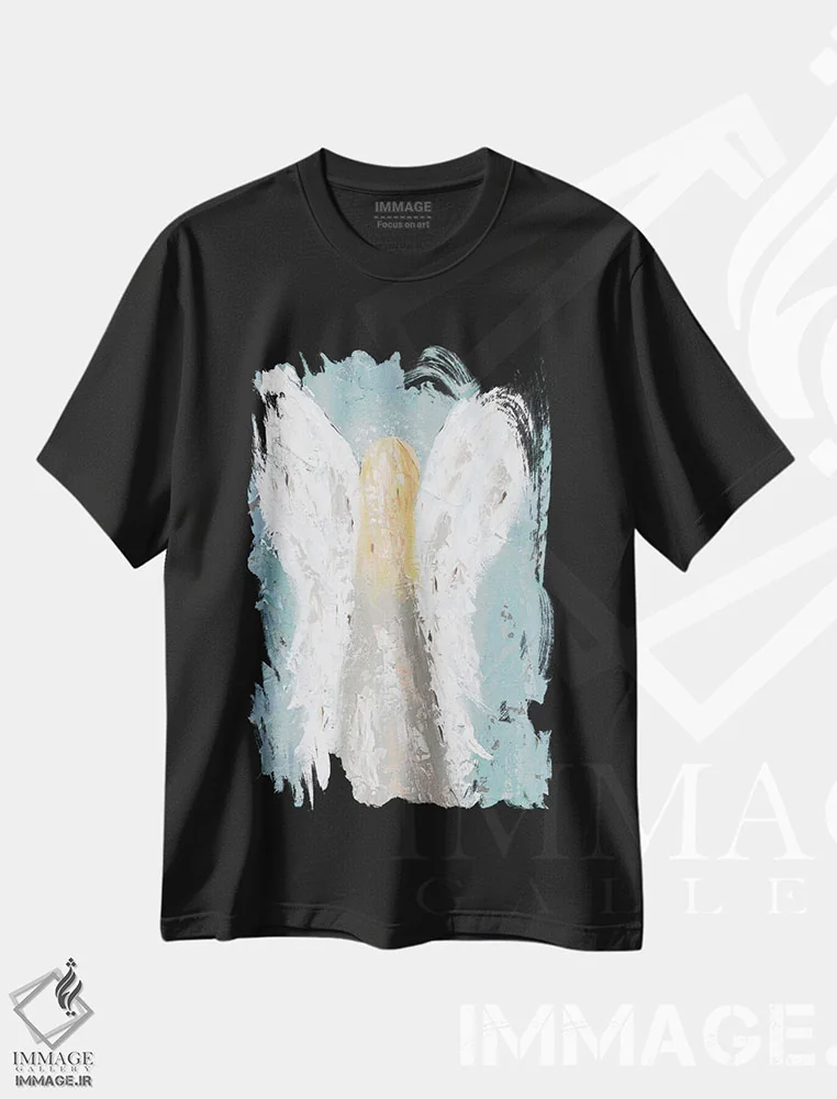 تیشرت مشکی طرح دار فرشته پری I، دکور تعطیلات اثر جید رینولدز | فروشگاه ایماژ