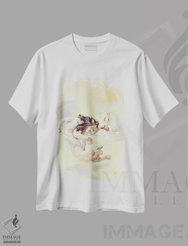 تیشرت سفید طرح دار تارزان و جواهرات اوپار، تزئینی اثر جی. آلن سنت جان | فروشگاه ایماژ