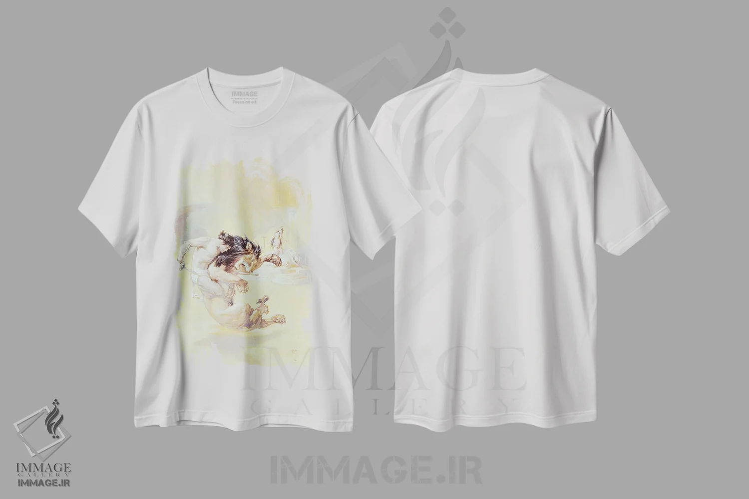 تیشرت سفید طرح دار تارزان و جواهرات اوپار، تزئینی اثر جی. آلن سنت جان | فروشگاه ایماژ