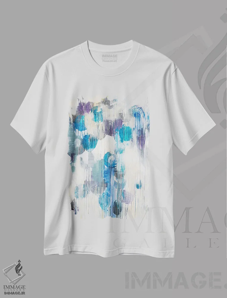 تیشرت سفید طرح دار زندگی زیر آب اثر لیز جاردین | immage.ir